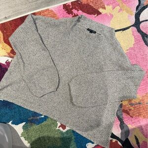 Eileen Fisher Speckled Gray Knit Top
